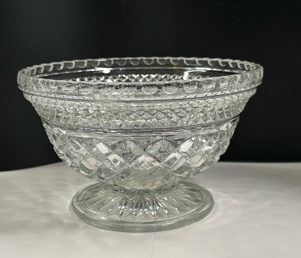 Vintage Wexford Candy Dish Bowl by Anchor Hocking 6 5/8 inch Footed